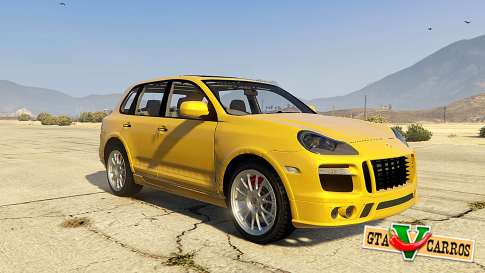 Porsche Cayenne Turbo 2010 for GTA 5 front view