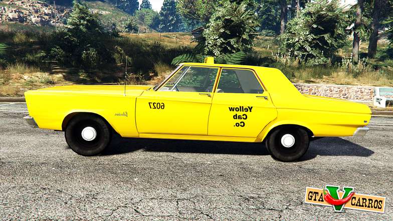 Plymouth Belvedere 1965 Taxi [replace] for GTA 5 side view