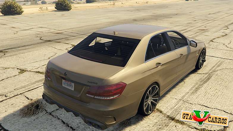 Mercedes-Benz E63 Brabus 850HP for GTA 5 back view