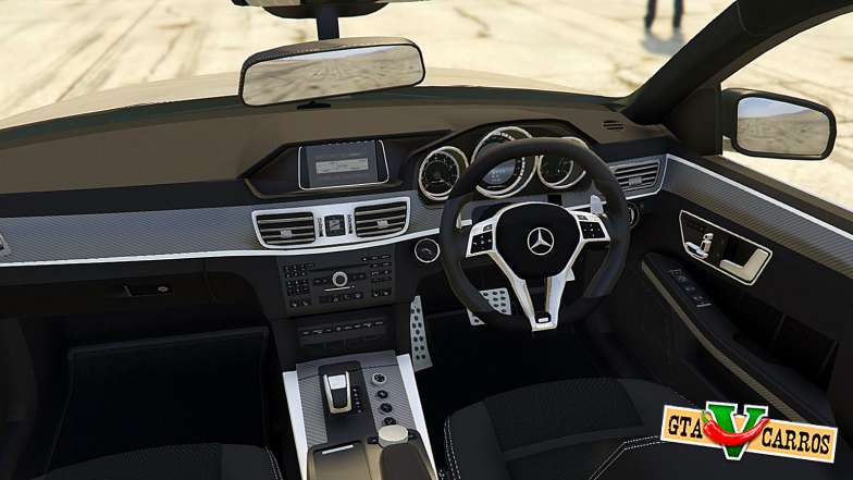 Mercedes-Benz E63 Brabus 850HP for GTA 5 steering wheel view