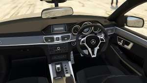 Mercedes-Benz E63 Brabus 850HP for GTA 5 steering wheel view