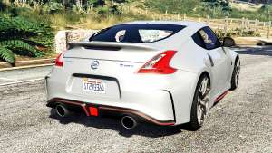 Nissan 370Z Nismo Z34 2016 [replace] for GTA 5 back view