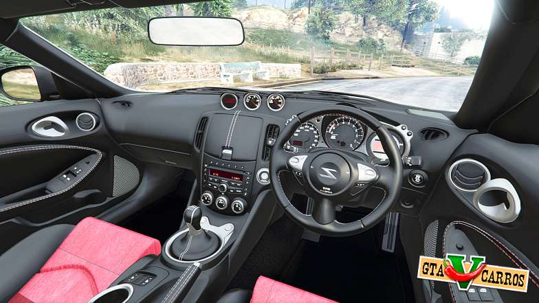 Nissan 370Z Nismo Z34 2016 [replace] for GTA 5 steering wheel view