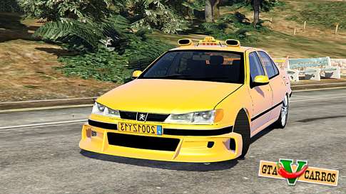 Taxi Peugeot 406 v1.0 for GTA 5 front view