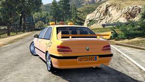 Taxi Peugeot 406 v1.0 for GTA 5 back view