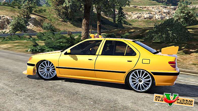 Taxi Peugeot 406 v1.0 for GTA 5 side view