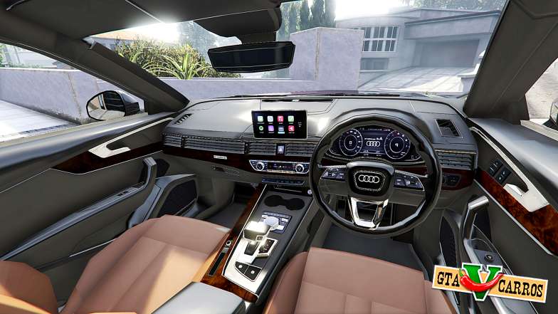 Audi A4 2017 [add-on] v1.1 for GTA 5 steering wheel view