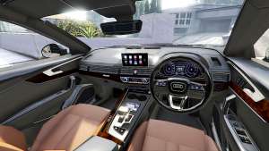 Audi A4 2017 [add-on] v1.1 for GTA 5 steering wheel view