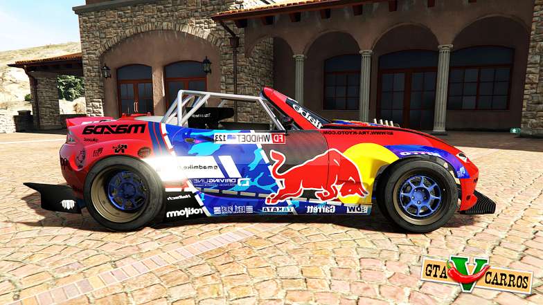Mazda MX-5 (ND) RADBUL Mad Mike v1.1 [replace] for GTA 5 side view