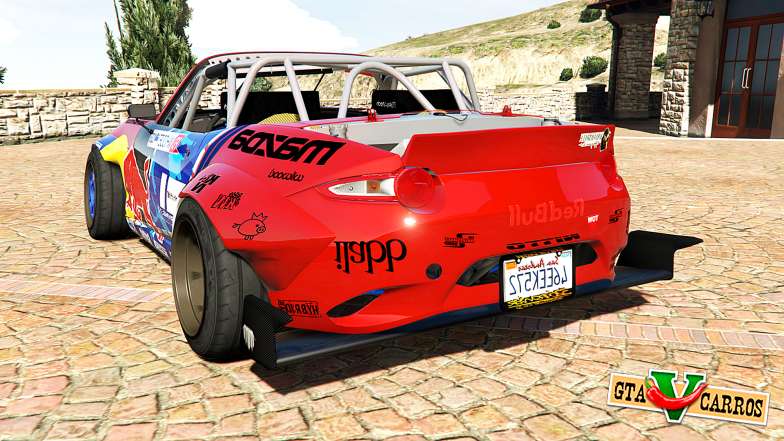 Mazda MX-5 (ND) RADBUL Mad Mike v1.1 [replace] for GTA 5 back view