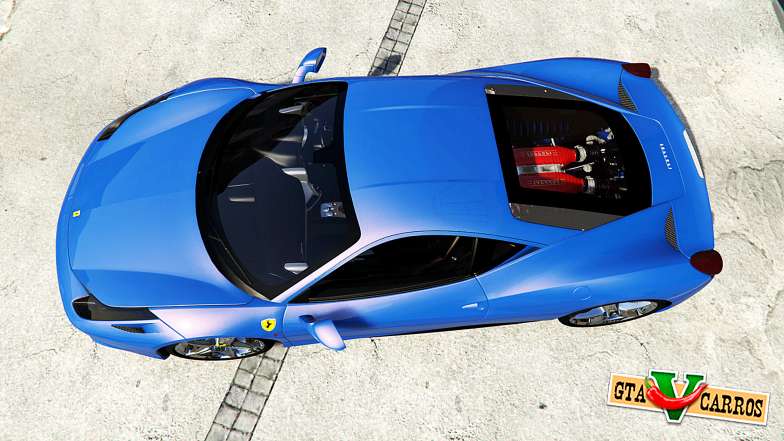 Ferrari 458 Italia v2.0 [replace] for GTA 5 top view