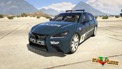 Lexus GS 350 Hot Pursuit Police for GTA 5 front view