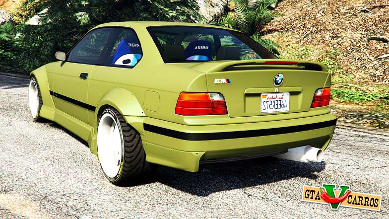 BMW M3 (E36) Street Custom v1.1 for GTA 5 back view