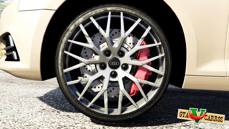 Audi A4 2017 for GTA 5 wheel view