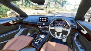Audi A4 2017 for GTA 5 steering wheel view