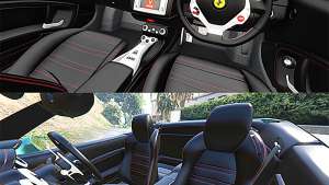 Ferrari California Autovista [add-on] for GTA 5 interior view