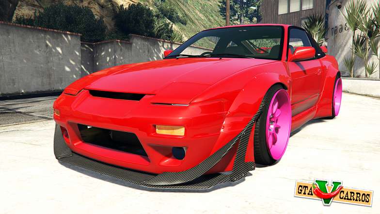 Nissan 180SX Type-X v1.0 for GTA 5 front view