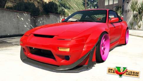 Nissan 180SX Type-X v1.0 for GTA 5 front view