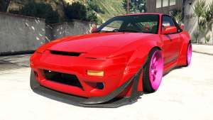 Nissan 180SX Type-X v1.0 for GTA 5 front view