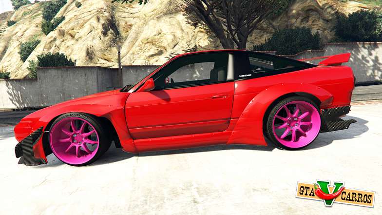 Nissan 180SX Type-X v1.0 for GTA 5 side view