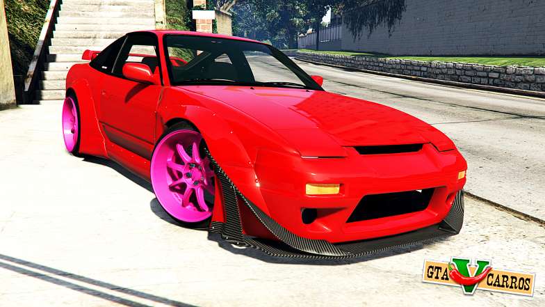 Nissan 180SX Type-X v1.0 for GTA 5 front view