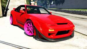 Nissan 180SX Type-X v1.0 for GTA 5 front view