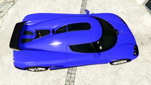 Koenigsegg CCX 2006 [Autovista] v2.0 [add-on] for GTA 5 top view
