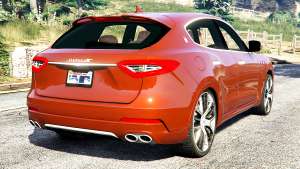 Maserati Levante 2017 for GTA 5 back view