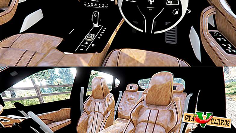 Maserati Levante 2017 for GTA 5 interior view