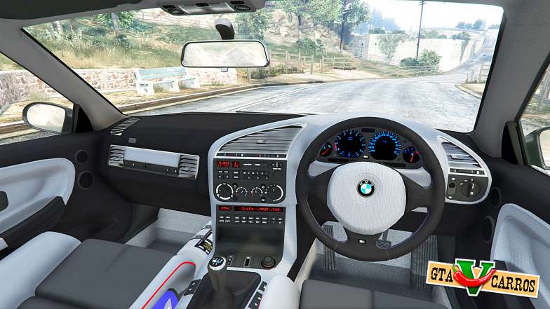 BMW M3 (E36) Street Custom for GTA 5 steering wheel view