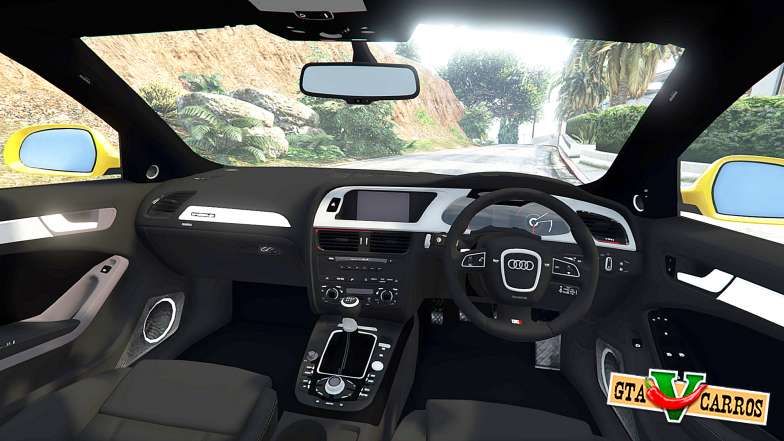 Audi A4 2009 for GTA 5 steering wheel view