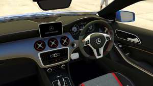 Mercedes-Benz A45 AMG 2017 for GTA 5 steering wheel view