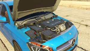 Mercedes-Benz A45 AMG 2017 for GTA 5 engine view
