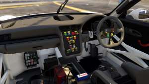 Porsche RUF RGT-8 GT3 for GTA 5 interior view