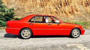 Mercedes-Benz W140 AMG orange signals [replace] for GTA 5 side view