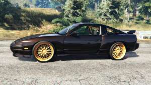 Nissan 180SX Type-X v0.5 for GTA 5 side view
