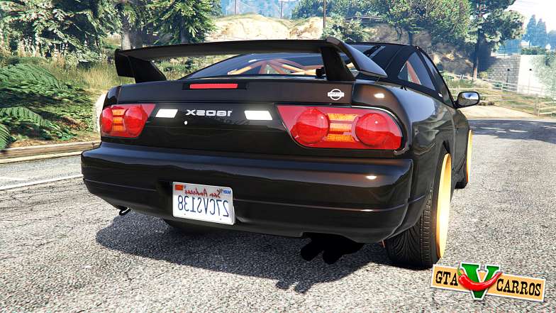 Nissan 180SX Type-X v0.5 for GTA 5 back view