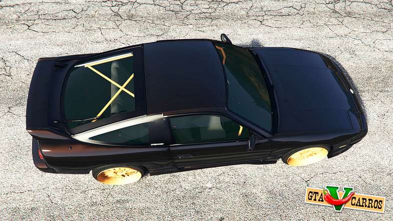 Nissan 180SX Type-X v0.5 for GTA 5 top view