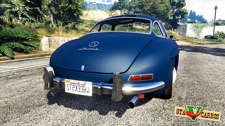 Mercedes-Benz 300SL Gullwing 1955 for GTA 5 back view