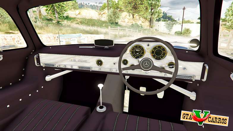 Mercedes-Benz 300SL Gullwing 1955 for GTA 5 steering wheel view