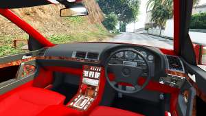 Mercedes-Benz W140 AMG orange signals [replace] for GTA 5 steering wheel view
