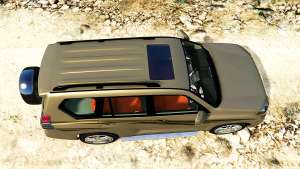 Toyota Land Cruiser Prado 2012 for GTA 5 top view