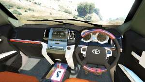 Toyota Land Cruiser Prado 2012 for GTA 5 steering wheel view