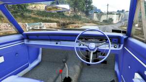 Dodge Dart 1968 Hemi for GTA 5 steering wheel view