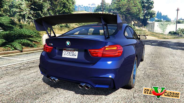 BMW M4 2015 v0.01 for GTA 5 back view