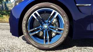 BMW M4 2015 v0.01 for GTA 5 wheel view