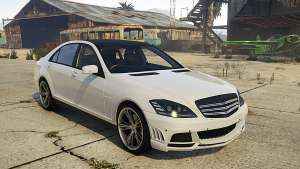 Mercedes-Benz S65 AMG (W221) for GTA 5 front view