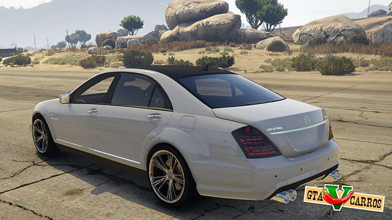 Mercedes-Benz S65 AMG (W221) for GTA 5 back view