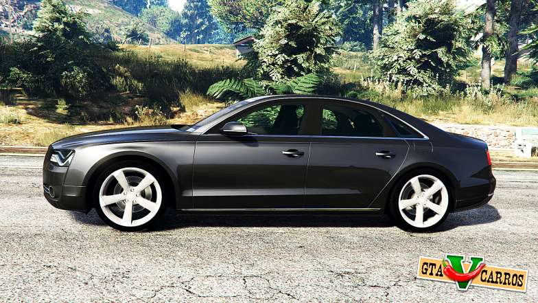 Audi A8 FSI 2010 for GTA 5 side view