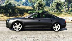 Audi A8 FSI 2010 for GTA 5 side view